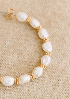 Sezane Bijoux|Bijoux|Anneaux Milo Nacre Doré