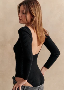 Sezane Tops & Bodies|Body Marlène Noir