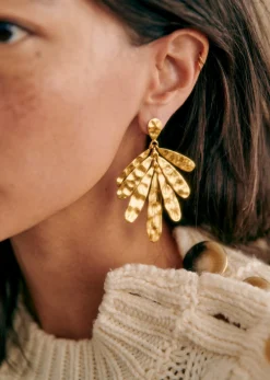 Sezane Bijoux|Bijoux|Boucles D'oreilles Jordane Doré