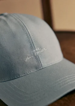 Sezane Accessoires|Casquette Vue Sur Mer Bleu