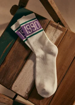 Sezane Accessoires|Chaussettes 1990 Écru