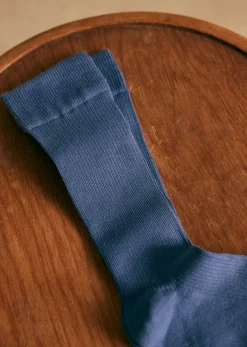 Sezane Accessoires|Chaussettes Pack Kitts Bleu Acier