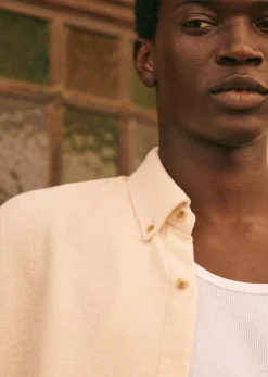 Sezane Chemises & Blouses|Chemise Anteo Écru