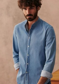 Sezane Denim|Chemises denim|Chemise Benny Denim Clair