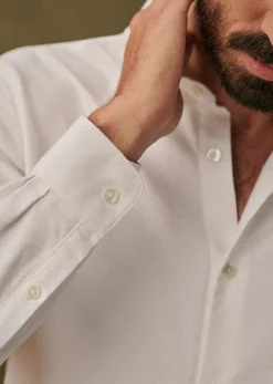Sezane Costumes|Chemises formelles|Chemise Bruce Pinpoint Blanc
