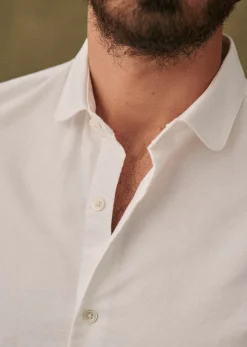 Sezane Costumes|Chemises formelles|Chemise Bruce Pinpoint Blanc