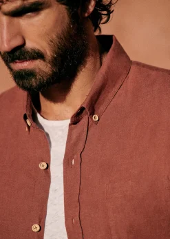Sezane Chemises lin|Le Bain|Chemise Charlie Lin