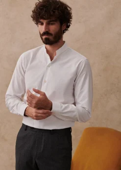 Sezane Costumes|Chemises formelles|Chemise Edgar Pinpoint Blanc