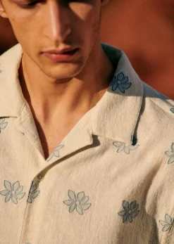 Sezane Chemises manches courtes|Chemises coton lin|Chemise Holt