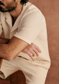 Sezane Chemises manches courtes|Chemise Holt Gaufrée