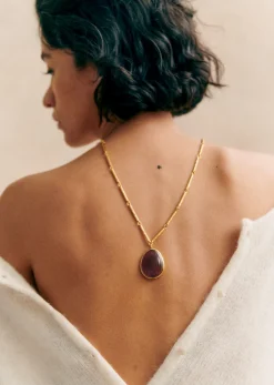 Sezane Bijoux|Bijoux|Collier Ariel Prune