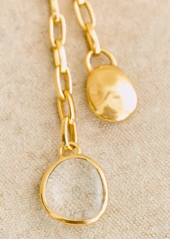 Sezane Bijoux|Bijoux|Collier Arya Doré Transparent