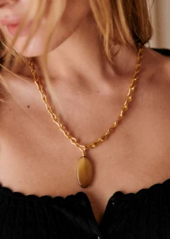 Sezane Bijoux|Bijoux|Collier Houria Kaki