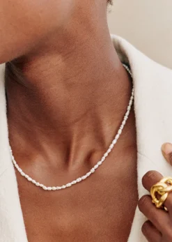 Sezane Bijoux|Bijoux|Collier Irma Perles Écru