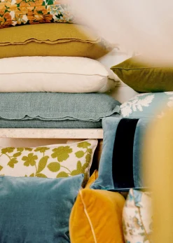 Sezane Les Tissus|Coussin Toile De Lin -  Grand Modèle