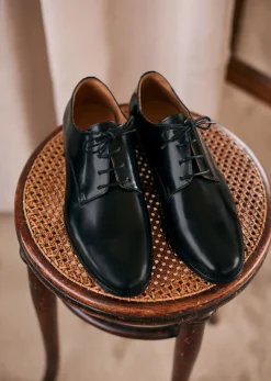 Sezane Chaussures|Derbies Steve Cuir Noir