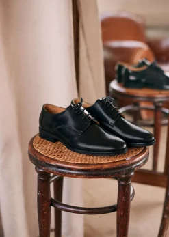 Sezane Chaussures|Derbies Steve Cuir Noir