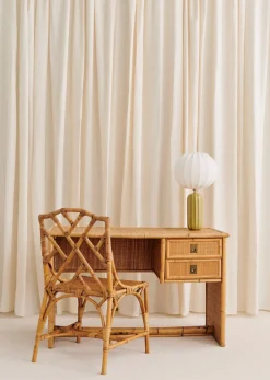 Sezane La Sélection Vintage|Ensemble Chaise Et Bureau Dal Vera Années 1960 - N°1 Bambou et osier