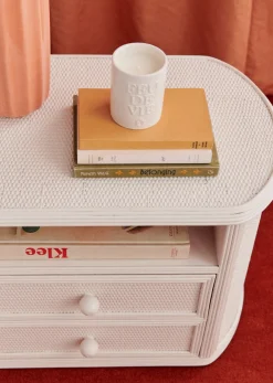 Sezane La Sélection Vintage|Ensemble De Chambre Vintage : Tête De Lit Et Paire De Chevets Rotin