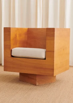 Sezane La Sélection Vintage|Fauteuil Cubique Vintage Bouleau