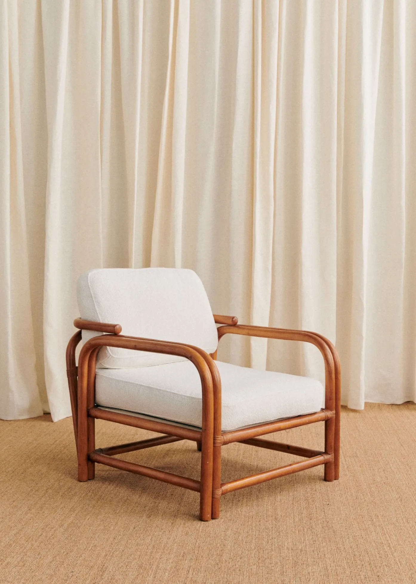 Sezane La Sélection Vintage|Fauteuil En Vintage Rotin
