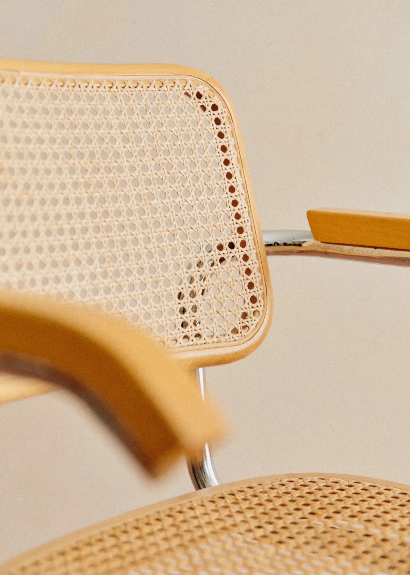 Sezane La Sélection Vintage|Fauteuil Vintage Cesca Par Marcel Breuer Hêtre et acier tubulaire