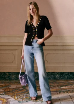 Sezane Maille|Gilet Iliana Noir