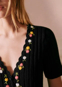 Sezane Maille|Gilet Iliana Noir