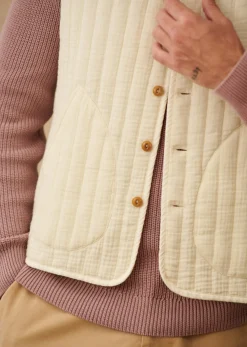Sezane Vestes coton|Cardigans & Gilets|Gilet Knox Écru