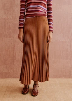 Sezane Jupes & Shorts|Jupe Lili Marron