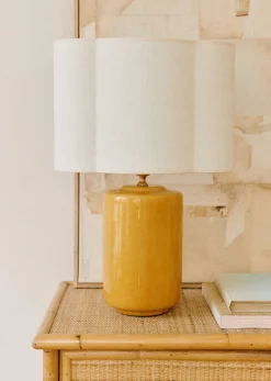 Sezane Les Lumières|Lampe Mezzo - Safran Abat-jour Boléro - Jute Écru