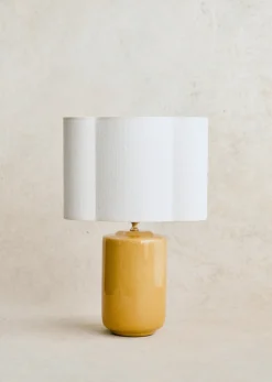 Sezane Les Lumières|Lampe Mezzo - Safran Abat-jour Boléro - Jute Écru