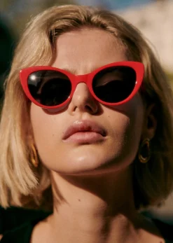 Sezane Solaires|Le Bain|Lunettes De Soleil Bianca - Création Solidaire Rouge