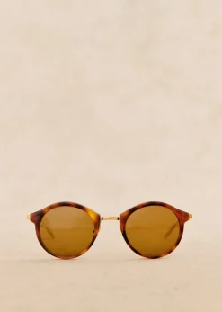 Sezane Solaires|Lunettes De Soleil Bonnie Ecailles et doré