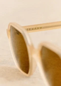 Sezane Solaires|Lunettes De Soleil Rita Milky beige