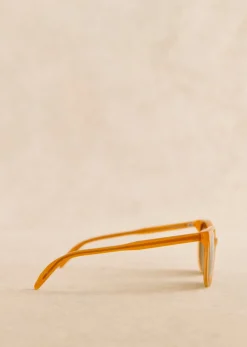 Sezane Solaires|Lunettes De Soleil Romie Ambre