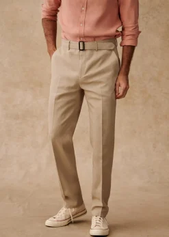Sezane Pantalons Casual|Pantalons coton lin|Pantalon Aurèle