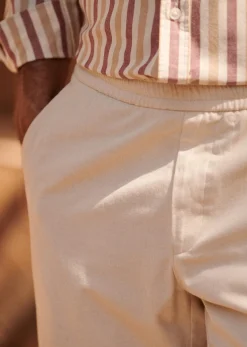 Sezane Tous les Pantalons & Combinaisons|Pantalons Casual|Pantalon Danny Coton Lin Naturel