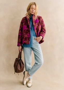Sezane Denim|Denim|Pantalon Le Mum Bleu Snow
