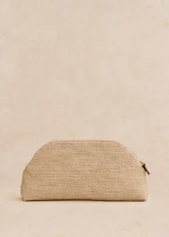 Sezane Paniers & Pochettes|Pochette Simone Raphia Broderie Multi