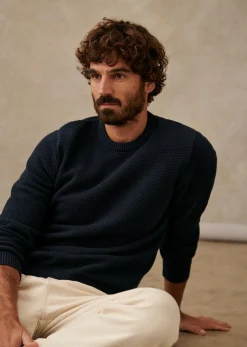 Sezane Pulls coton|Pull Basile Marine