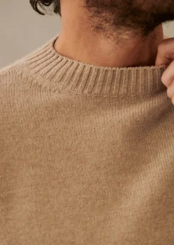 Sezane Pulls laine|Col rond|Pull Riley Beige