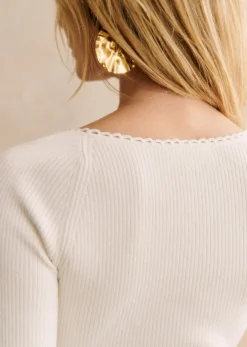 Sezane Robes|Robe Amandine Ecru