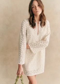 Sezane Robes|Robe Enza Ecru