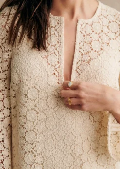 Sezane Robes|Robe Enza Ecru