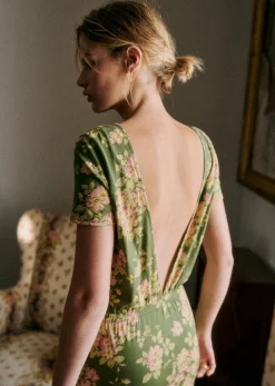 Sezane Robes|Robe Luce Bouquet Vert