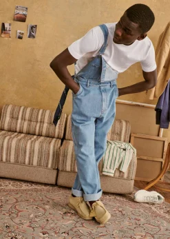 Sezane Denim|Jeans|Salopette Robby Délavé