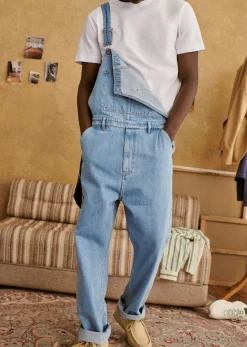 Sezane Denim|Jeans|Salopette Robby Délavé