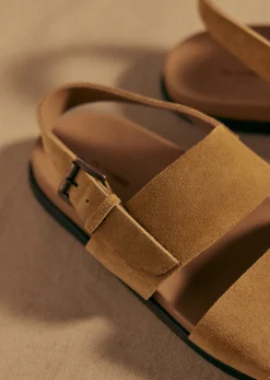Sezane Chaussures|Le Bain|Sandales Adrio Camel