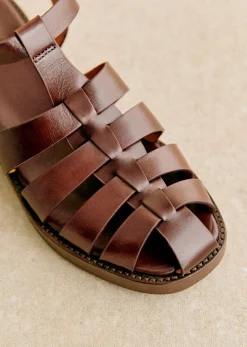 Sezane Sandales|Sandales Low Constance Brun